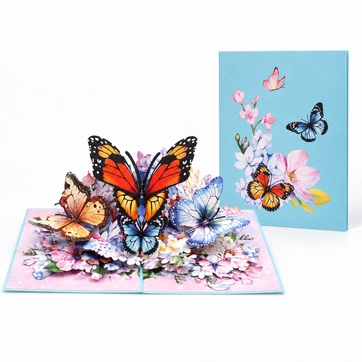 Butterfly Garden Pop-Up Card – 3D Greeting Card & Memorable Birthday/Mother's Day Gift