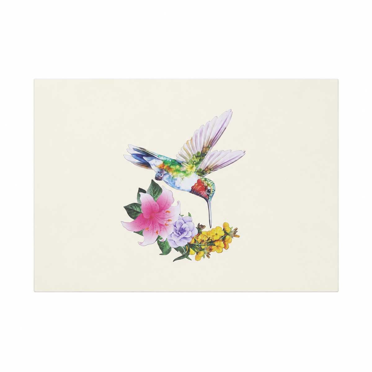 Hummingbird Floral Pop-Up Card – 3D Greeting Card & Memorable Birthday Gift