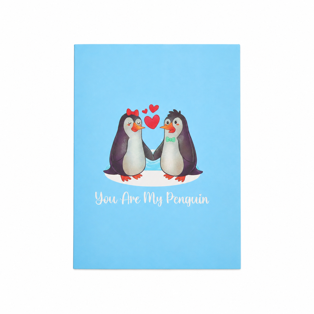 Penguin Pebble of Love Pop-Up Card – 3D Greeting Card & Fun Christmas Gift