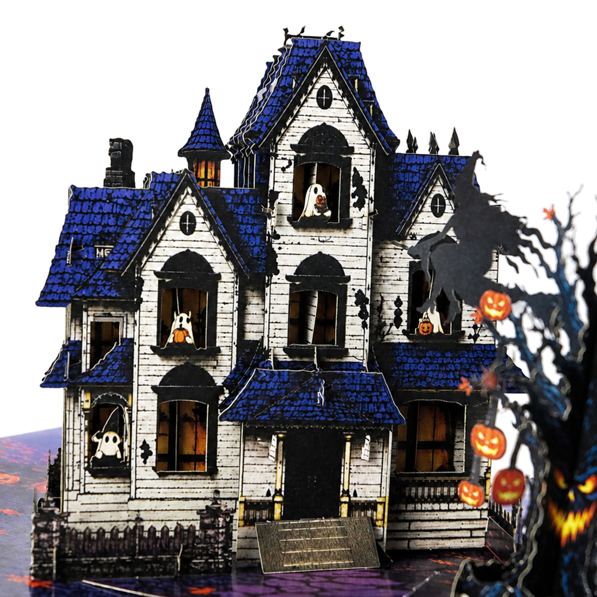 Haunted House Halloween Pop-Up Card – 3D Spooky Greeting Card & Unique Halloween Gift